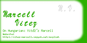 marcell vitez business card